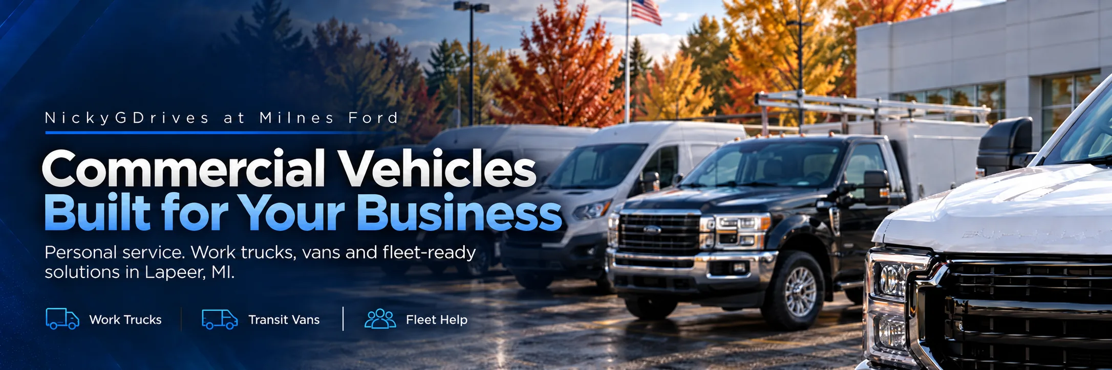 Commercial inventory at Milnes Ford